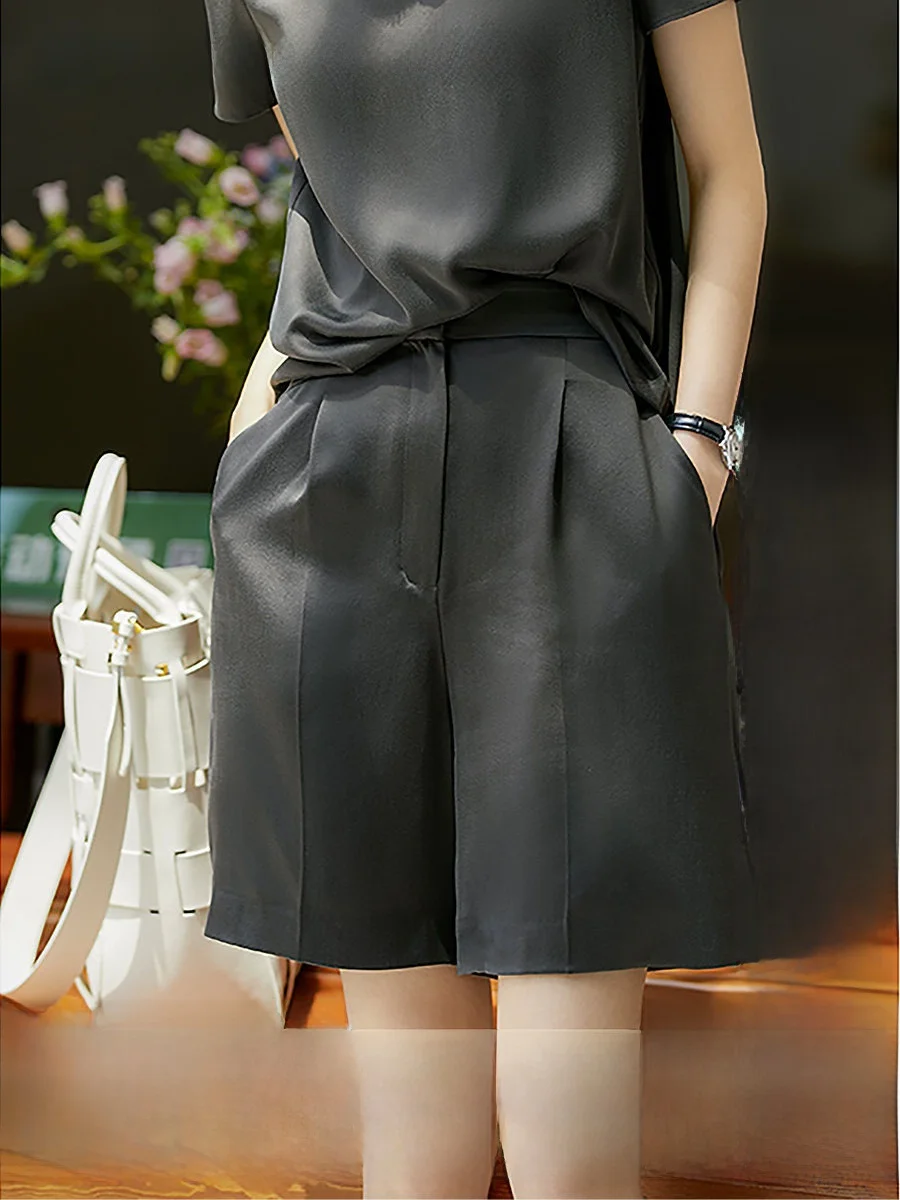 

Xhange Heavyweight High Gloss Water Light Sand Waed orts Comfortable Lightweight Faionable Summer orts for Women