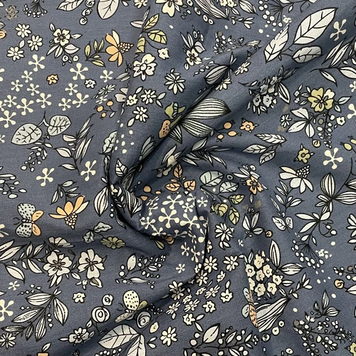 Imagen 2 del producto Frescura pastoral flores y plantas 100% algodón 40S como tela libertad impresa para coser tela vestido falda niños popelina DlY