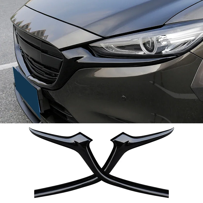 

Car Grille Trim Strip Front Bumper Racing Grills Cover Trim Accessories For Mazda 6 ATENZA 2020 2021