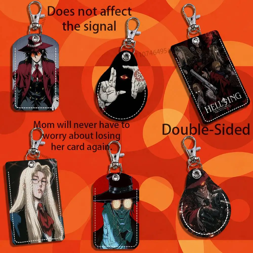 Image of H-Hellsing Karten-Schlüsselanhänger, modischer Anhänger, Taschen-ID-Kartenetui, Buskartenhalter, niedlich, für Erwachsene