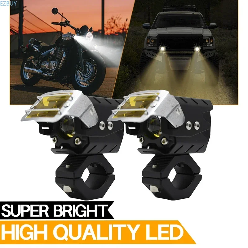 Motorcycle headlights Highlight spotlights with lenses Far and near light Electric vehicle modified headlights