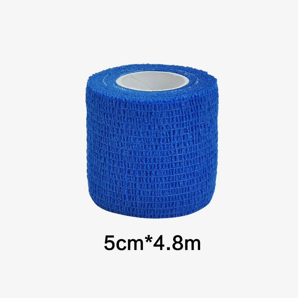 1/6/10 pcs Blue Gauze Medical Bandage Self-adhesive Breathable Elastic Bandages for Sports Fixing Finger Wrist Leg