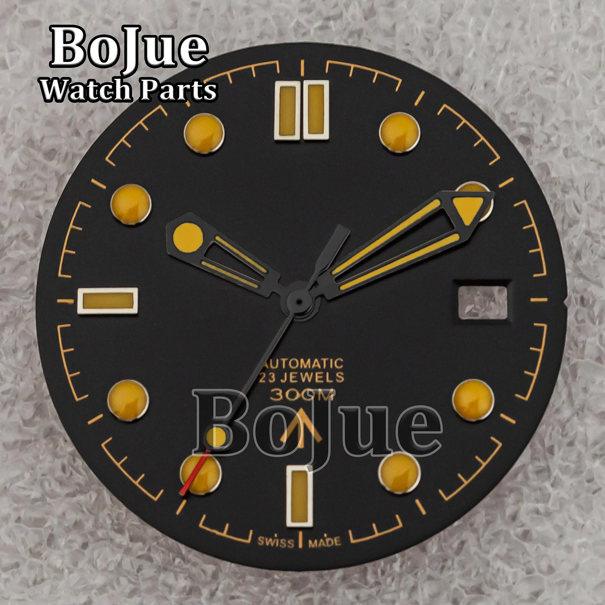 31mm NH35 dial hands Luminous face needles pointers for Seamaster 300 NH35 NH36 movement watch accessories repair tools replace