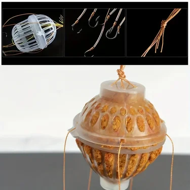 5/10 Stück Wassermonster-Angelhaken-Set, schwimmende Grouper-Haken, leistungsstarke Haken, Wasserminen-Angelkäfig, Köderkäfig zum Angeln – Detail 3
