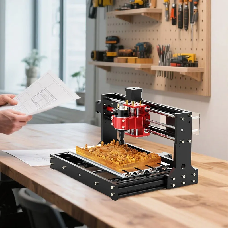 Small CNC Carving Machine, High Precision Computer Controlled DIY Tool with Extensive Software Support