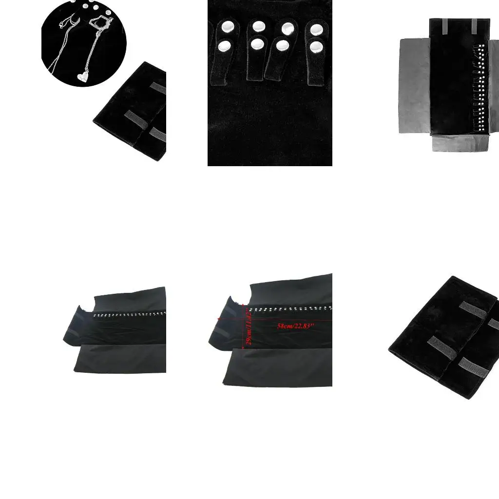 Nylon Jewelry Roll Bag Travel Jewelry Box Roll Storage Box for Travel Necklace Bracelet Earring Ring(black)