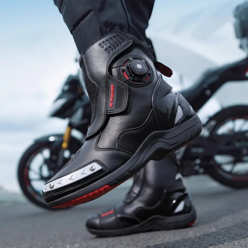 

Summer anti-slip motorcycle riding boots for men and women Outdoor professional high-top off-road racing boots Riding shoes