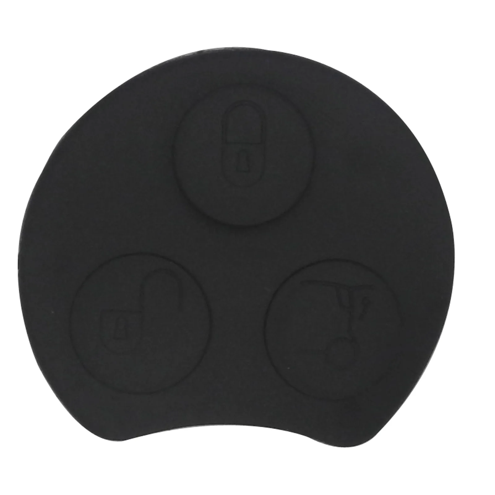 Jingyuqin Remote Key Button Pad for Mercedes Benz Smart Two 450 Mayitr Smart Key Fob Case Shell Rubber Pad 3 Buttons