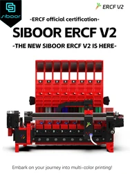 Voron-rabbit ercf v2 impressora 3d, multi-cor, 8 cores, 2.0, atualizado, para klipper Official ERCF Certification