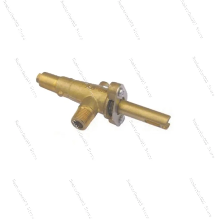 Brass Valve for Gas Oven Stove, BBQ Grill, Single Nozzle, Inlet Valve, Pilot Burn, 0 Angle