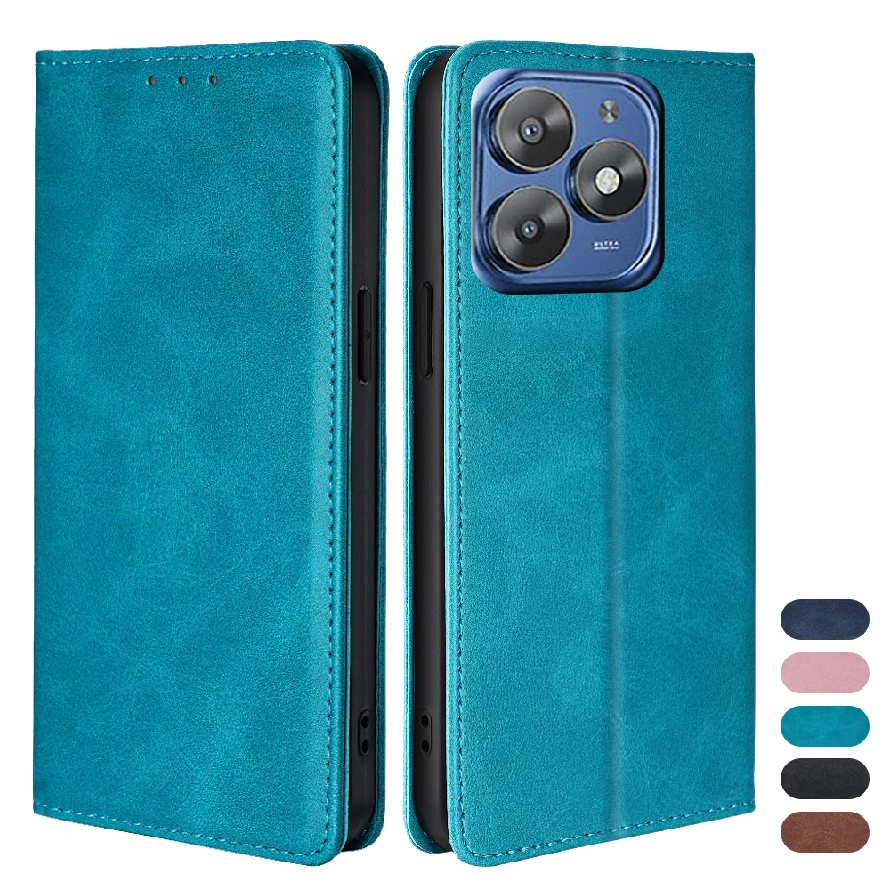 Case For Itel S23 Plus Bussiness Leather Phone Case for Itel S23 Plus Vision 1 Pro A70 4G Magnetic Flip Book Case Cover Stand