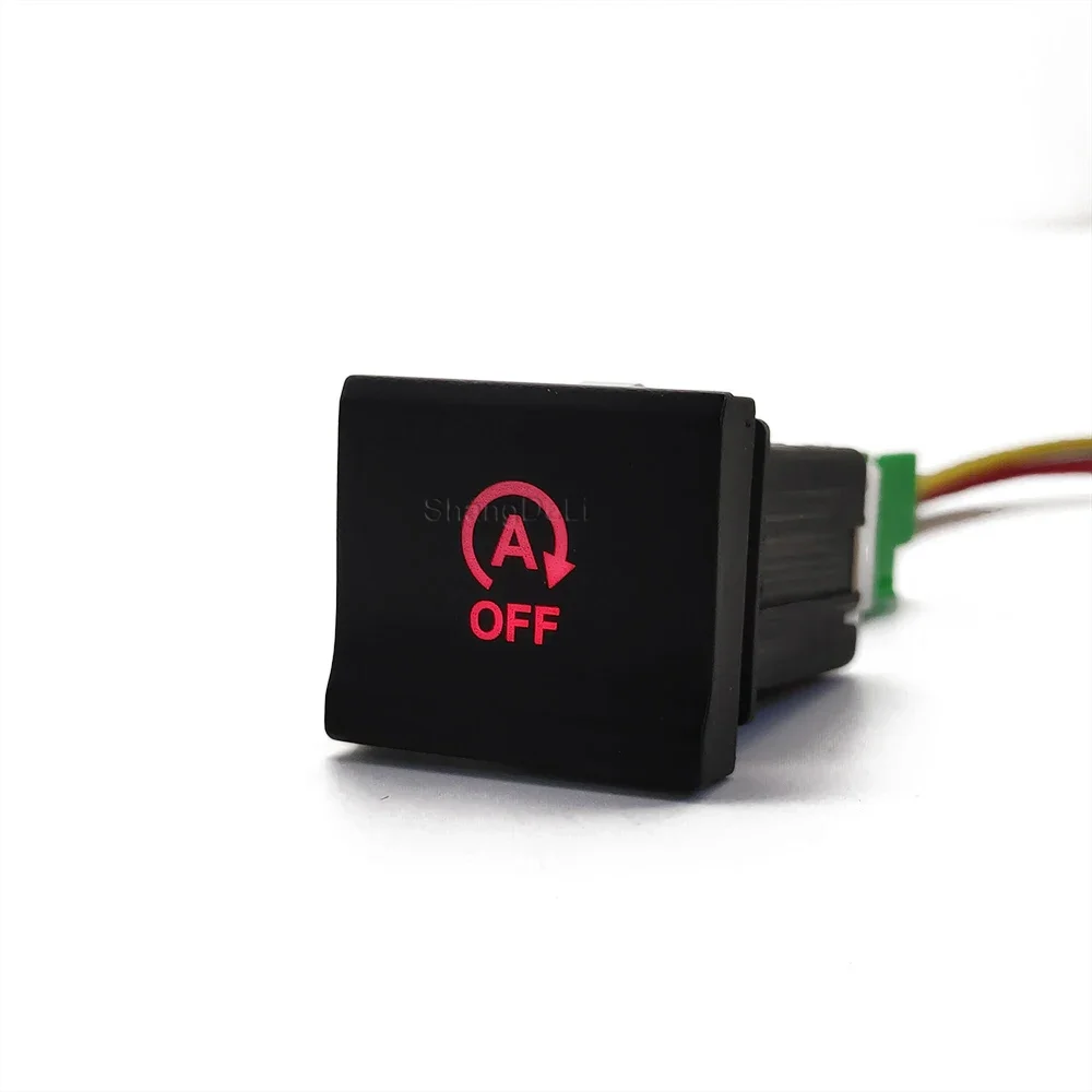 Car Red LED Light Start Stop Off Engine Button Auto Canceller Disable Switch Closer For Volkswagen Polo 6C 2014 2015 2016