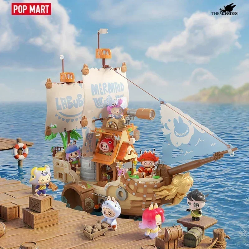 

Pop Mart Labubu The Monsters Chasing Mermaids Series Blind Box Toy Mystery Box Doll Guess Bag Desktop Ornaments Collection Gift