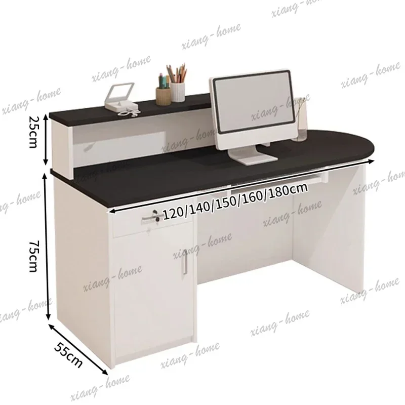 lsMultifunctional Functional Reception Desk Modern Elegant Reception Counter Compact Commercial Banco Reception Office Furniture