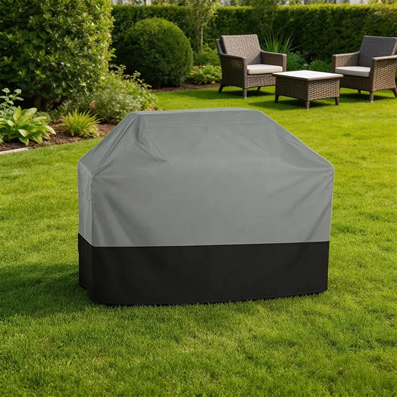 210D 5 -Size BBQ Grill Cover Anti-Dust Waterproof Weber Heavy Duty Charbroil BBQ Cover Outdoor Rain Protective Barbecue Cover view 6