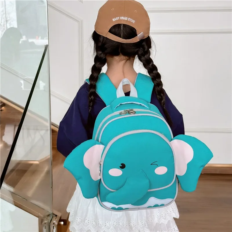 Cute Elephant Toddler Backpack Kindergarten Bag  Animal Cartoon Mini Travel Bag for Girl Boy 2-8 Years Kids Bookbags