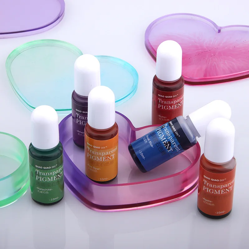 Resin Pigment Transparent Gemstone Essential Oil UV Resin Casting Crystal Resin Color Mixing Paste view 3