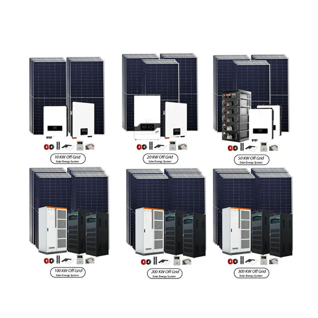 Complete Solar System 15KW to 200KW off Grid Solar with Battery for Photovoltaic Panel System Customized Solar Power Systems
