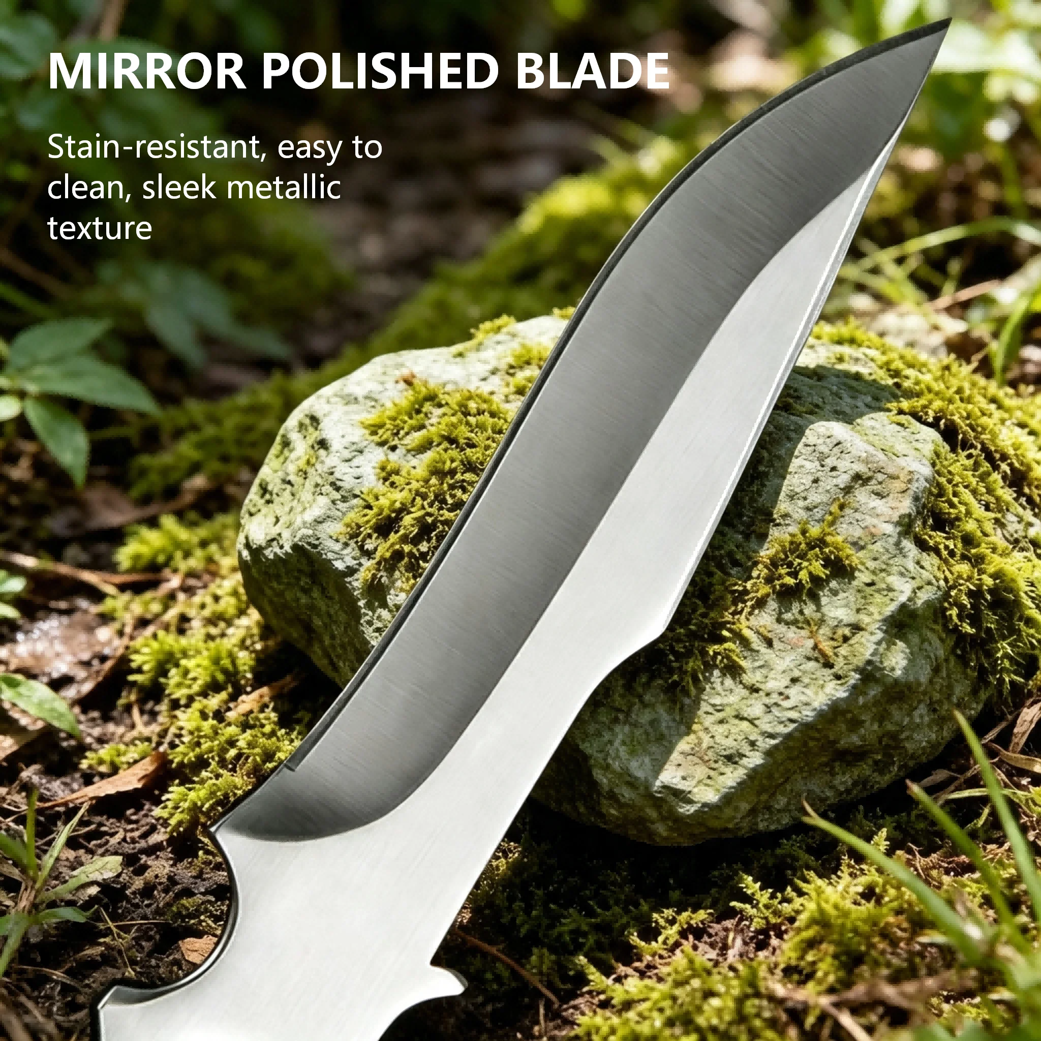 Multipurpose Outdoor Utility Knife, Stainless Steel Blade Portable Hand Tool for Camping DIY Crafting & Field Maintenance Work