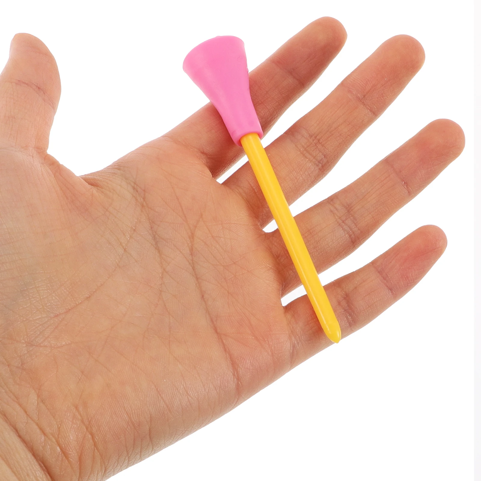 

50 Pcs Golf Practice Tee Driving Range Tees Cushion Plastic Training Simulator