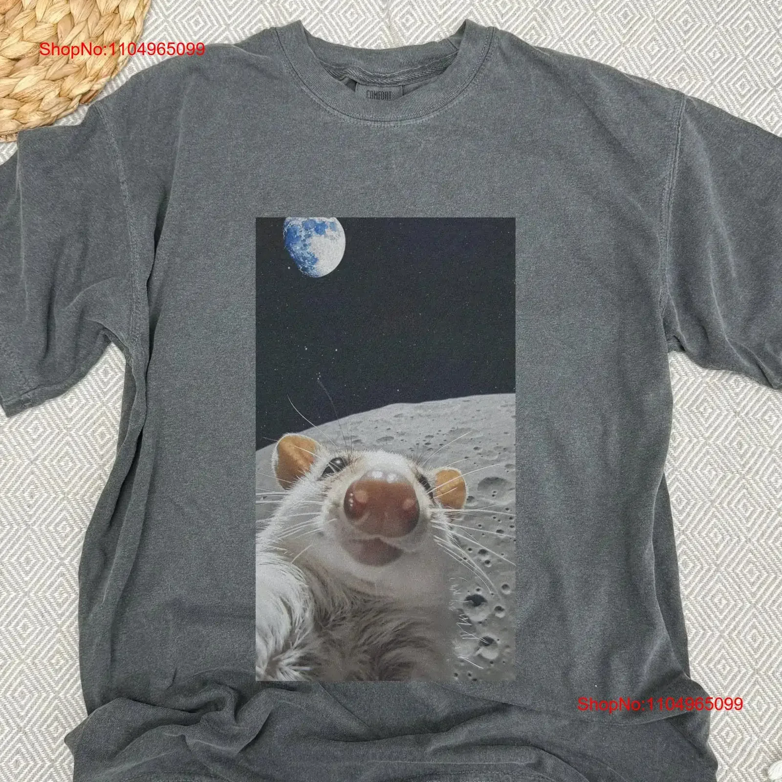 

Футболка Opossum Face Selfie Moon в космосе, забавный юмор, любитель Possum, милая фотография, мем, шутка, голова, винтажная стильная, мягкая, повседневная