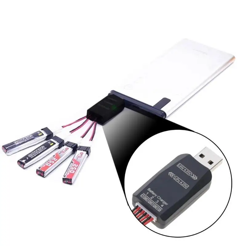 652F Universal Lithiums batteries for LiPo3.7V LiHv 3.8V Four Independent Port Automatic Type Recognition LED Alerts