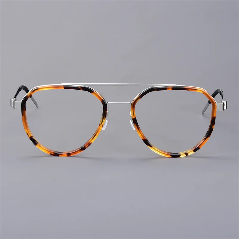 وجه كبير مزدوج شعاع الرجعية التيتانيوم الإطار البيضاوي جولة الرجال إطارات النظارات النساء الراقية إطارات نظارات نظارات زرقاء 9745