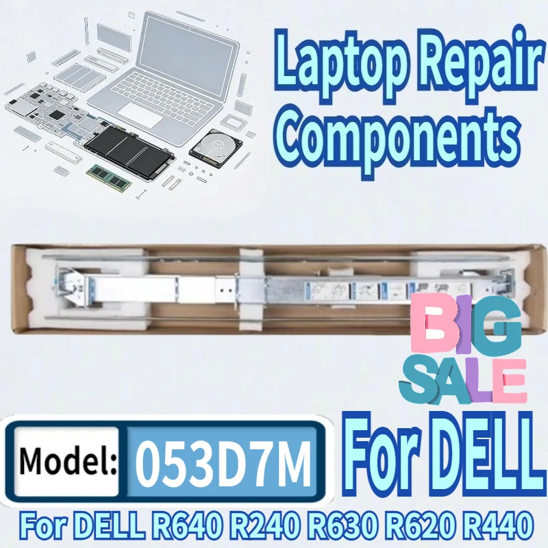 

For DELL R640 R240 R630 R620 R440 R330 R430 R420 R340 Short Rails Kit 053D7M 53D7M