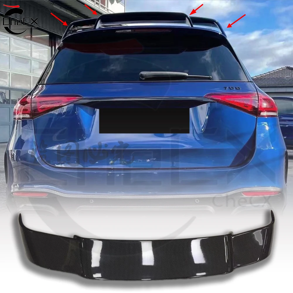 

Suitable for Mercedes Benz 2020-2024 W167 GLE350 GLE450 True Carbon Fiber Rear Roof Spoiler B Style Top Spoiler Tail Wing