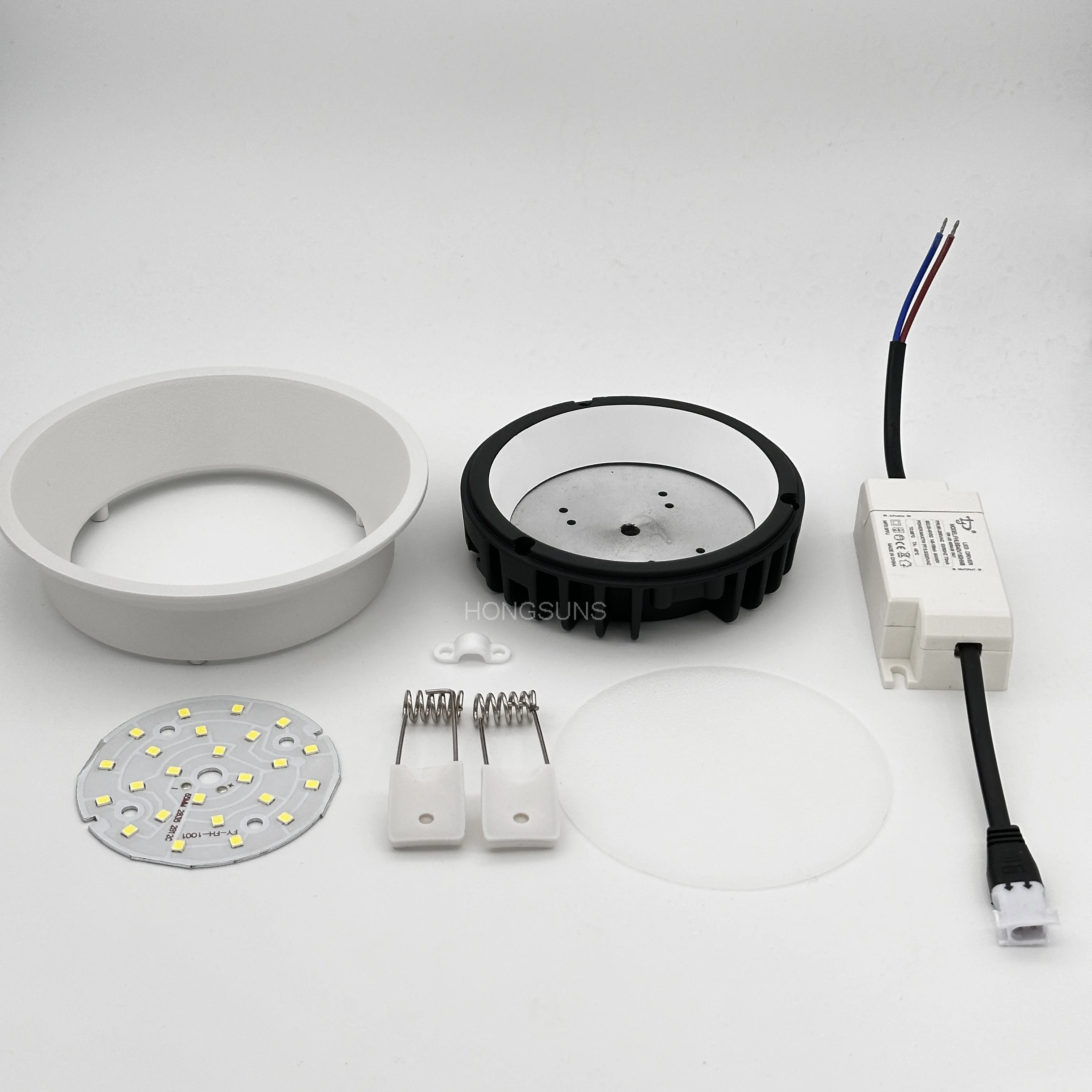 Recessed Anti Glare LED Downlights Black/White LED Ceiling Spot Lights AC85~265V Background Lamps Indoor Lighting