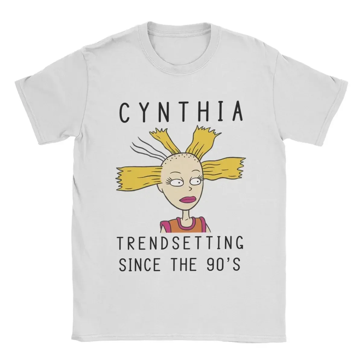 Trendsetter Cynthia Rugrat T Shirts Men's Pure Cotton Novelty T-Shirts Crewneck Tees Short Sleeve Clothing Birthday Present