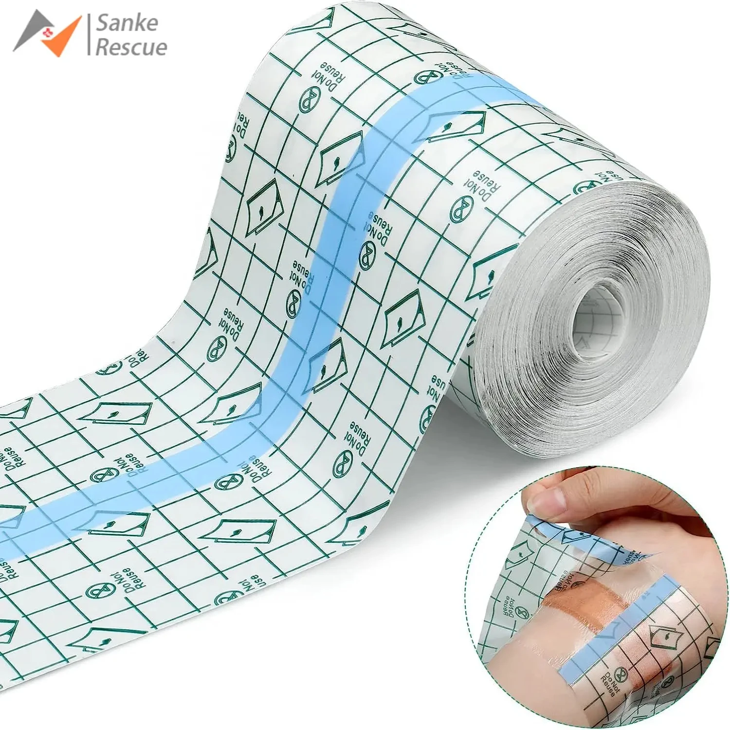 Transparent Dressing Waterproof Clear Bandages Stretch Tape Tattoos Swimming Travel Outdoor Camp Emergency Kits