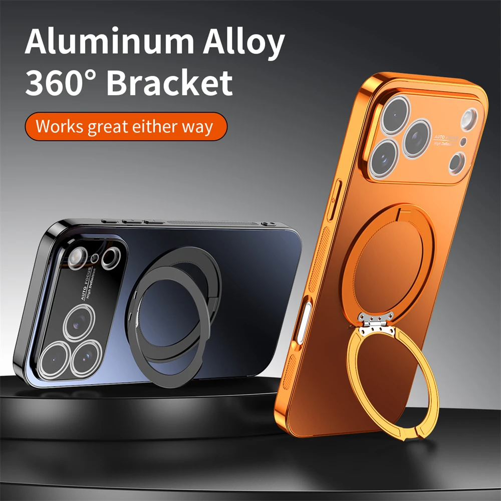 360° Rotating Magnetic Ring Stand Case For Magsafe for iPhon