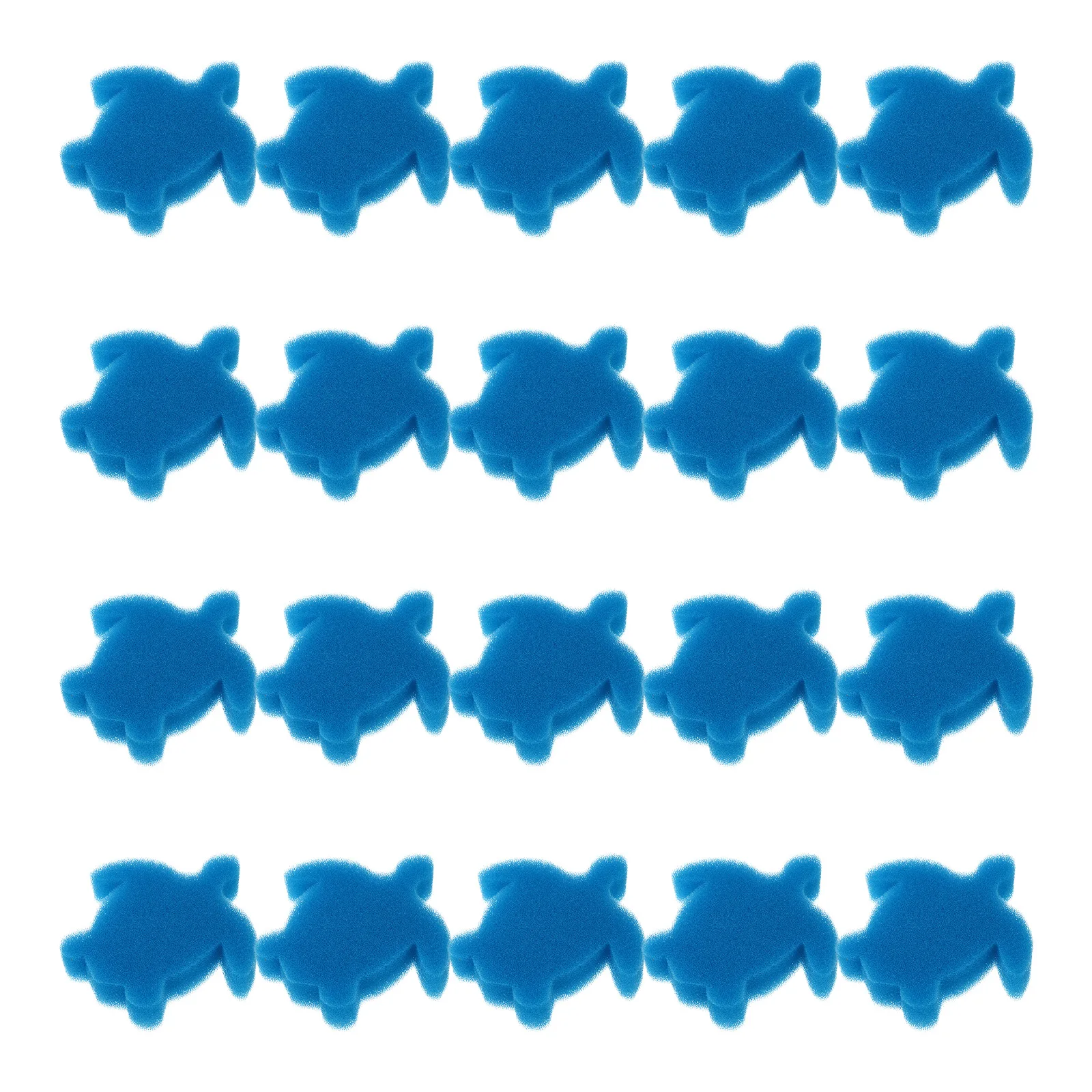 

24 Pcs Oil Absorbing Sponge Tortoise Shaped Filter Media Cleaning Sponges for Bathtub Hot Tub Pet Supplies Marine Use