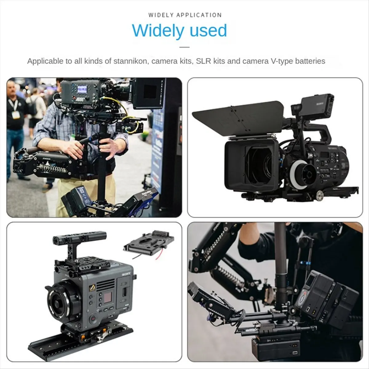 Аккумуляторная пластина DTC6 V-Mount с выходом D-Tap для стабилизатора Steadicam, аккумуляторов V-Mount/V-Lock для DSLR-камер, видеокамер и видеосъемки