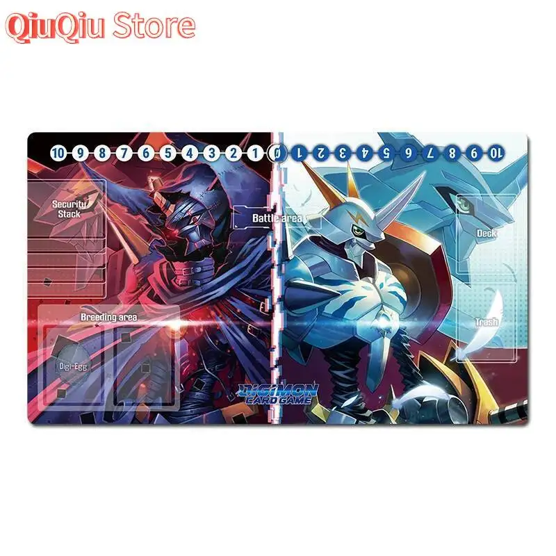 Digimon Omnimon Anime Duel Spielmatte DTCG CCG Matte Sammelkartenspiel Matte Gummi Tisch Mauspad Mousepad 60x35cm Kostenlose Tasche