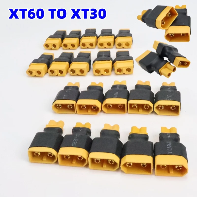 DIY البلاستيك موازي محول XT60 إلى XT30 محول موصل استبدال لبطارية الليثيوم ESC ملحق