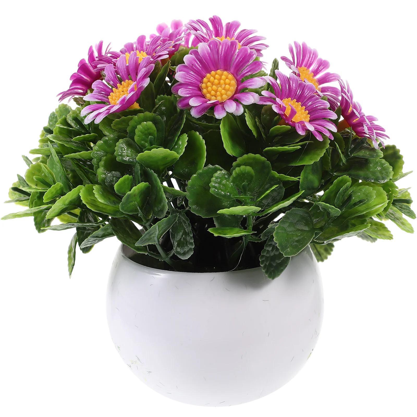 

Artificial Daisy Bonsai Pot Fake Potted Plant Decor For Home Office Indoor Simulation Flower Arrangement Household Decorative