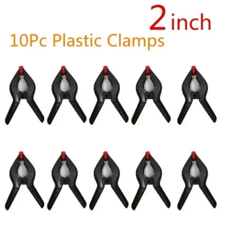 5/10pcs 2 inch Spring Clamp DIY Woodworking Tool Adjustable Plastic Nylon Type A Clamp For Spring Clip Photo Background Clamps