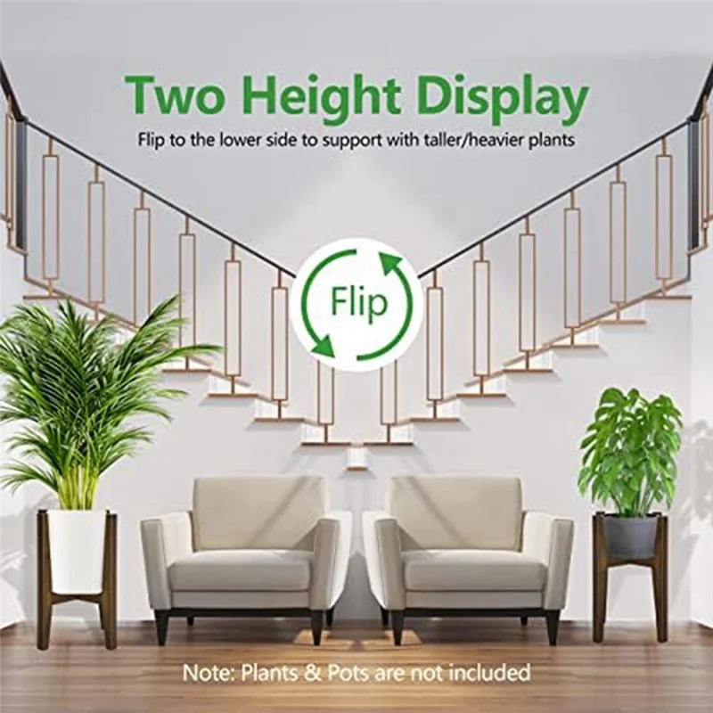 Soporte para plantas A04I, soportes para plantas de interior modernos ajustables, soporte de flores de esquina para interiores y exteriores, se adapta a macetas de 18 a 30CM