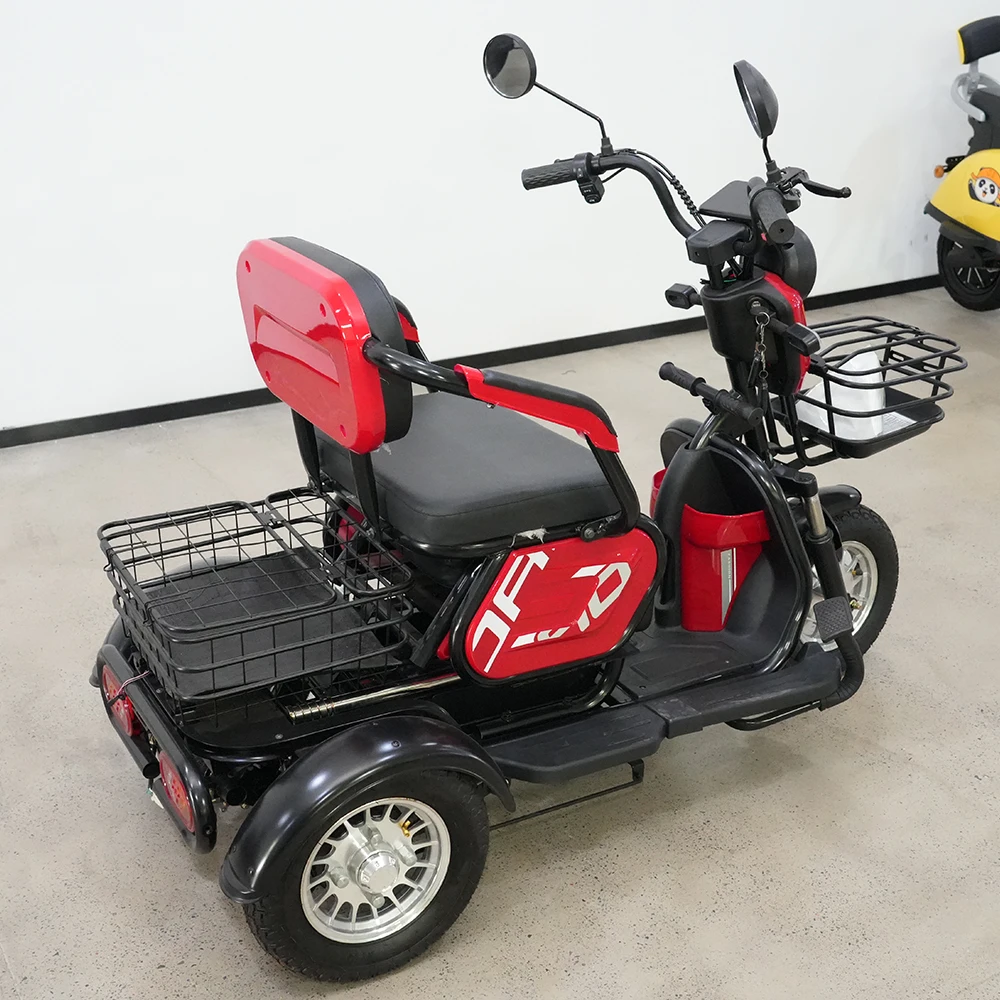 2026 New Product 600w 3-wheeled Electric Bicycle Smart Adult Electric Passenger Tricycle