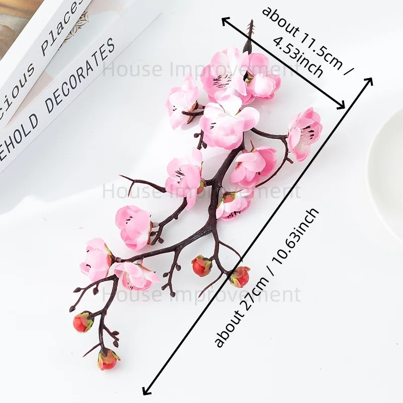 Sztuczne rośliny Bonsai - bez doniczki Kwiaty Sztuczna roślina Małe drzewo Sztuczne kwiaty Ozdoby stołowe Dekoracja domu Hotel Ogród