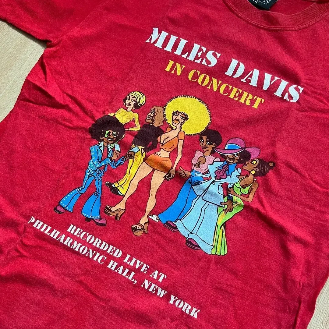 Miles Davis Cotton Red Unisex T-shirt S-5XL US225