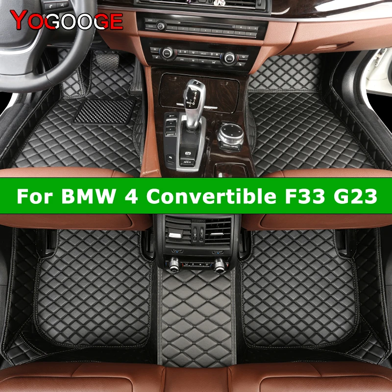 

YOGOOGE Custom Car Floor Mats For BMW 4 Convertible F33 G23 2013-2023 Auto Carpets Foot Coche Accessorie