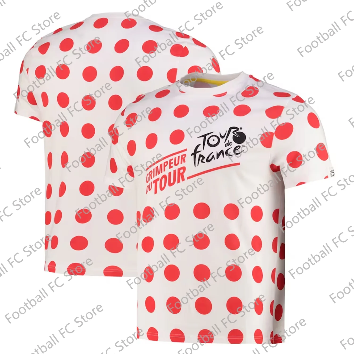 

2024 New Arriavl Franch Summer Bicycle Racing Leader T-Shirt Polka Dot