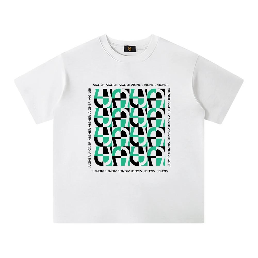 

Повседневная модная брендовая мужская и женская футболка из чистого хлопка с коротким рукавом, свободная уличная футболка большого размера, футболка с круглым вырезом, мужская и женская футболка