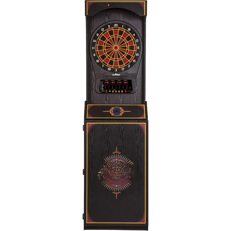 Cricket Pro 650 Standing Electronic Dartboards with 24 Games,132 Variations,and 6 Soft-Tip Darts Included Convenient and durable