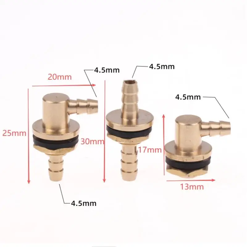 1 pezzo di rame olio combustibile capezzolo ingresso uscita ugello olio riempitivo per serbatoio modello RC accessori fai da te