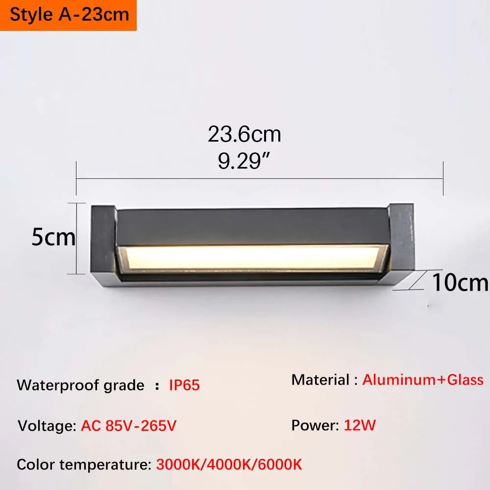 Modern waterproof Outdoor wall lamp Rotatable Courtyard landscape light Corridor garden balcony staircase bathroom cabinet lamps