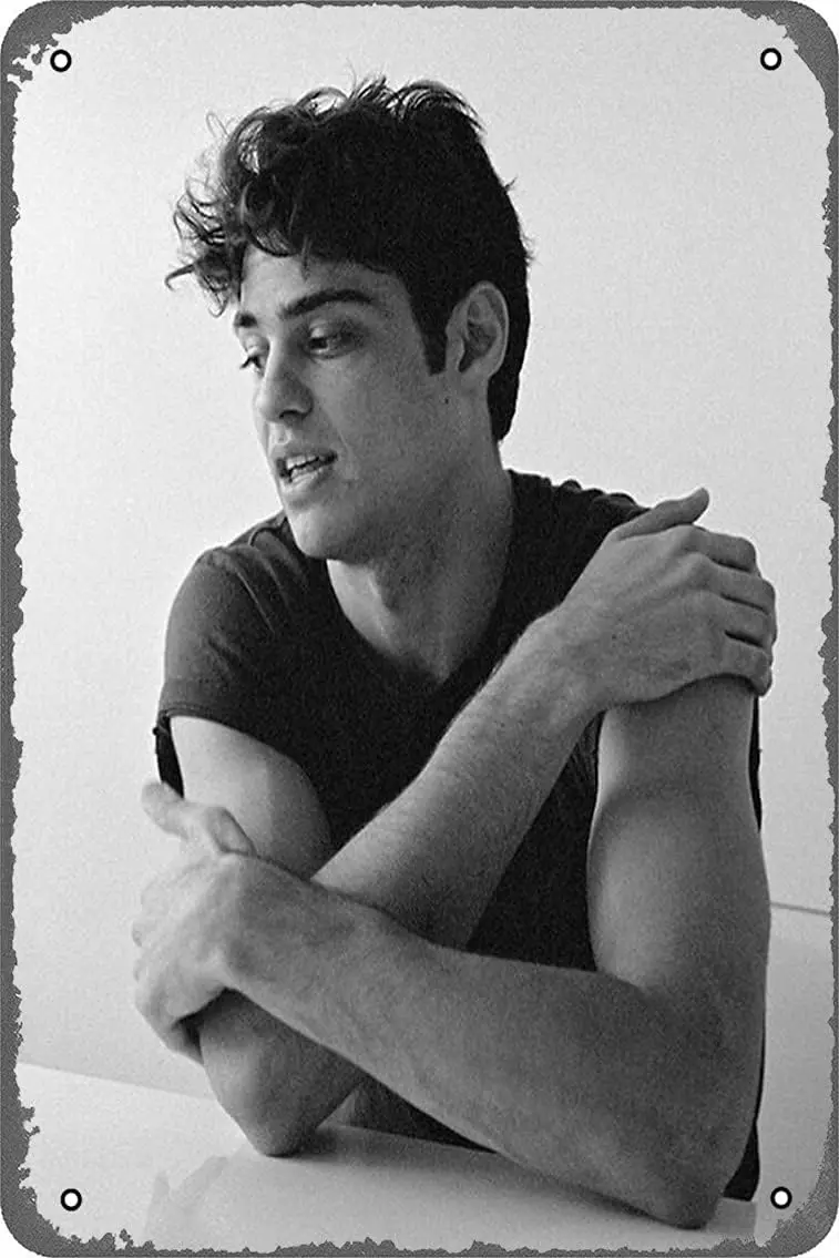 NIUMOWANG Metal Sign - Noah Centineo B&W Tin Poster 12 X 8 Inches 1pc sign sign
